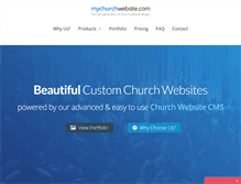 Tablet Screenshot of mychurchwebsite.com