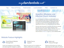 Tablet Screenshot of mychurchwebsite.net